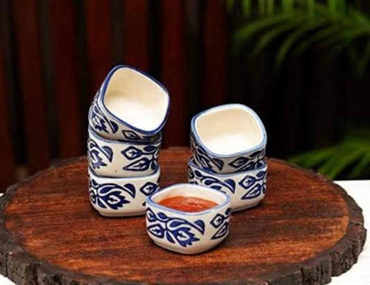 Moroccon Art Design Small Dip/Chutney Bowls - Set of 4