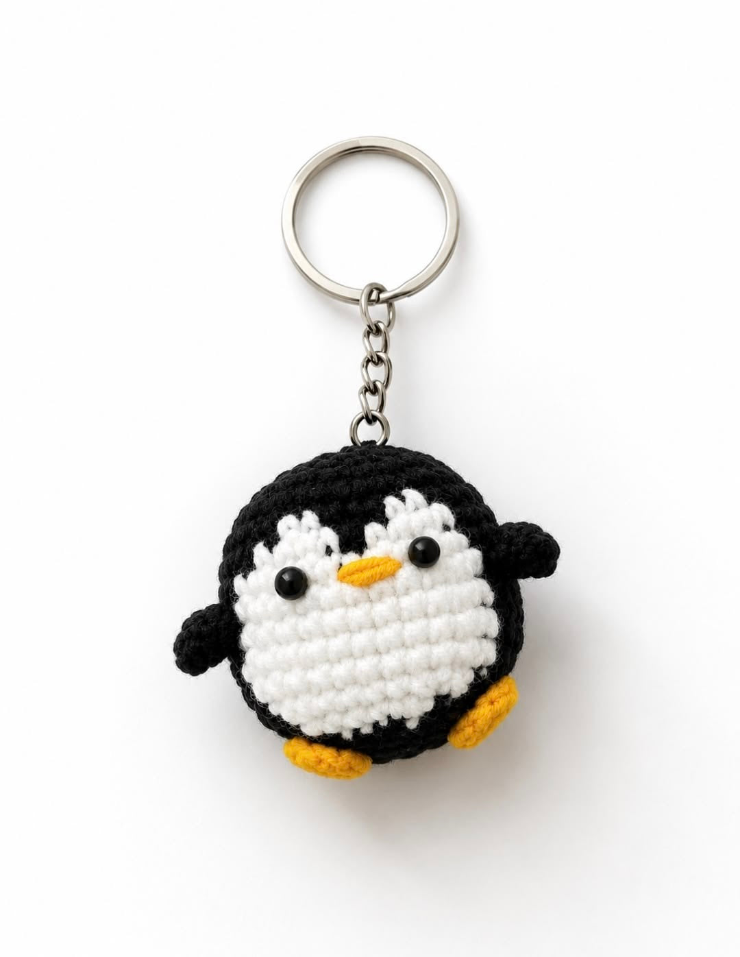 Adorable Penguin Crochet Keychain