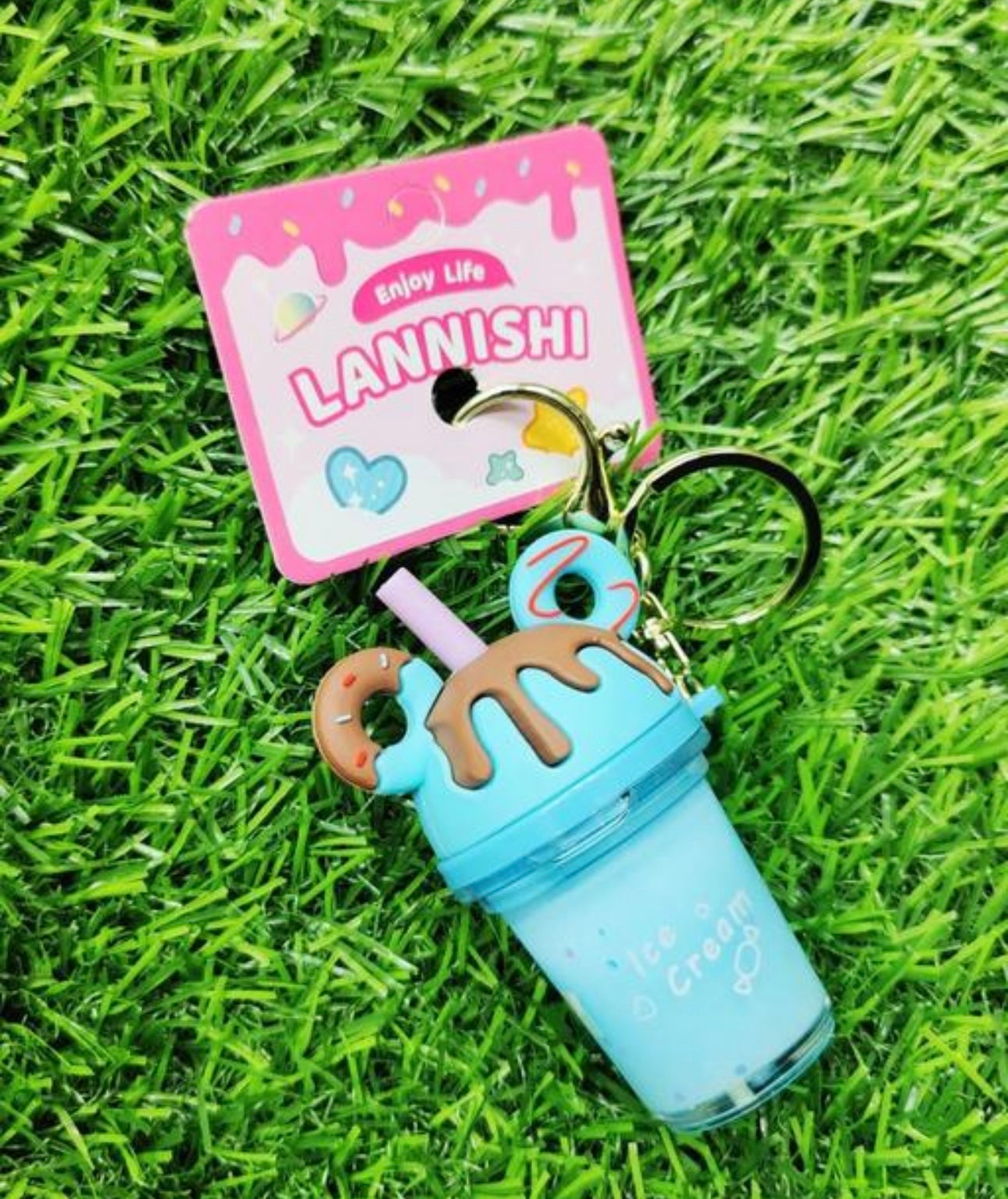 Cute Sipper Shape Keychain