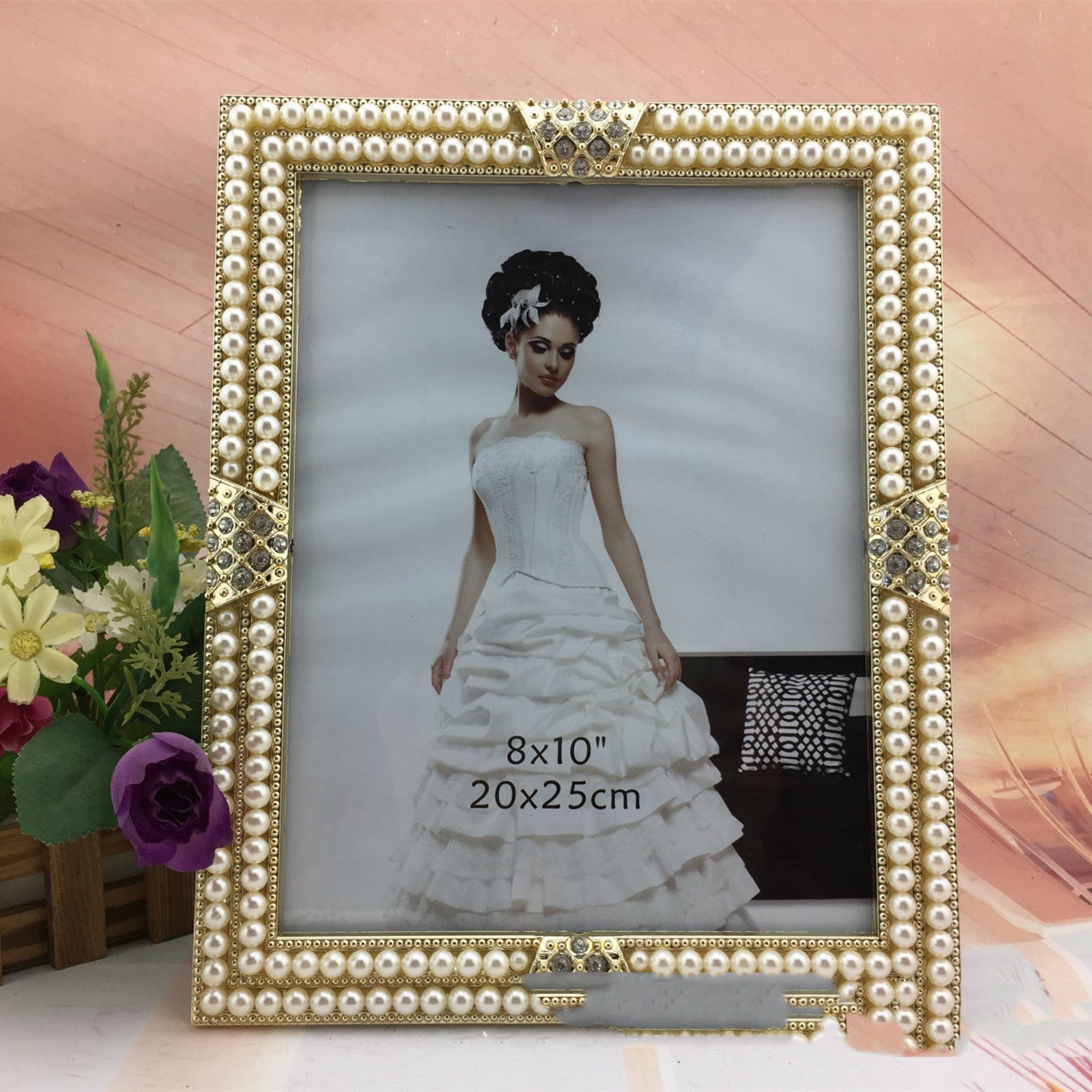 Pearl Detail Photo Frame