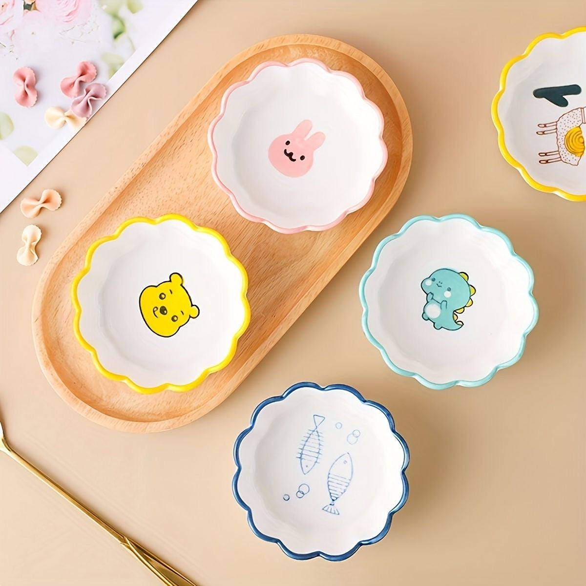 Cute Cartoon Ceramic Snack Bowls