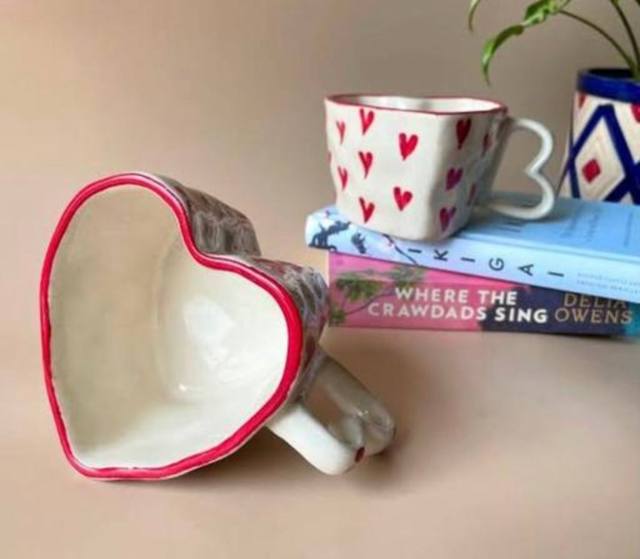 Adorable Heart Shape Cups - Set of 2