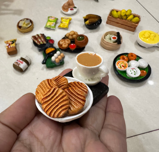 Tea/Chai Biscuits Miniature Fridge Magnet