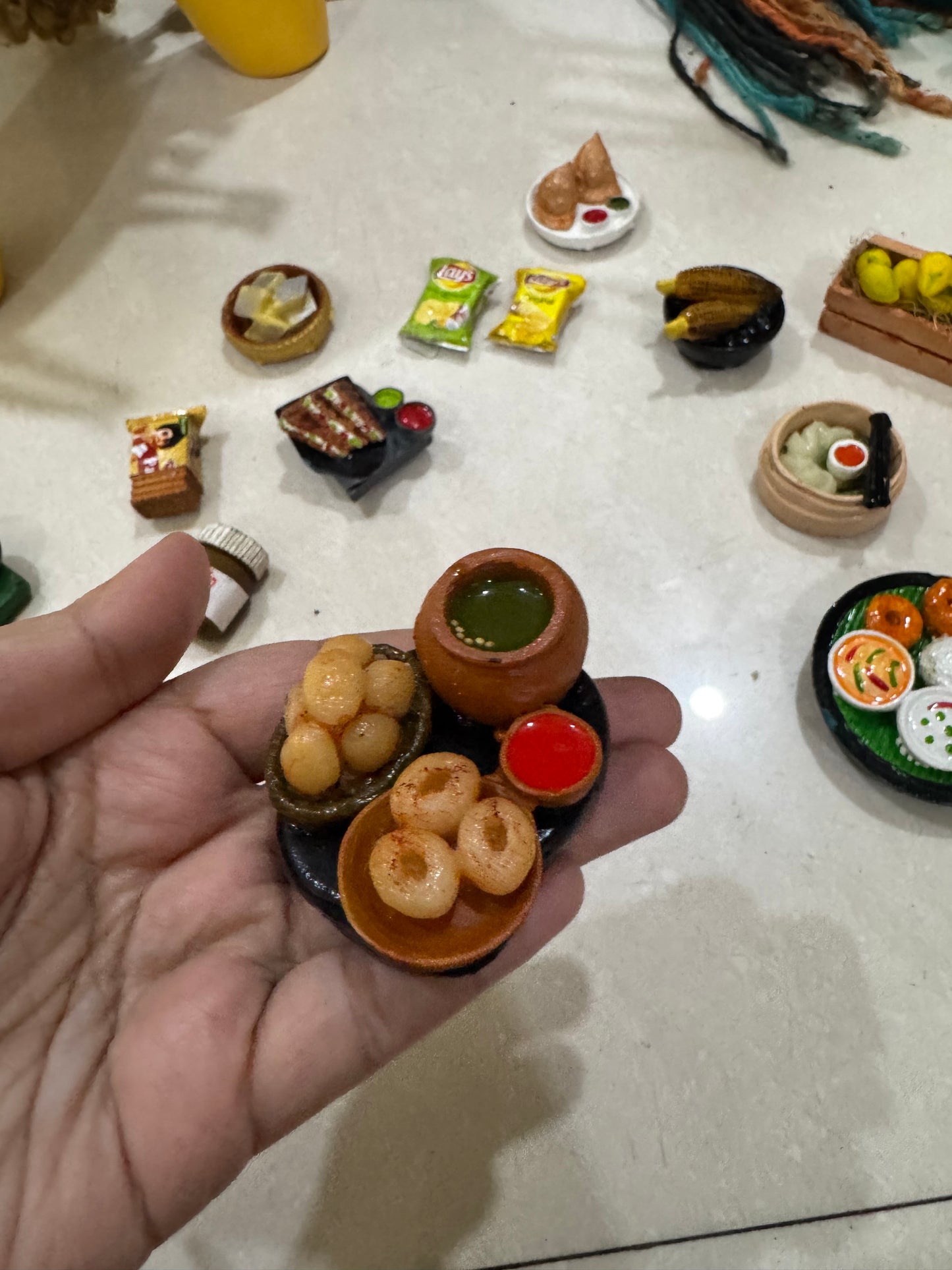 Golgappa Miniature Fridge Magnet