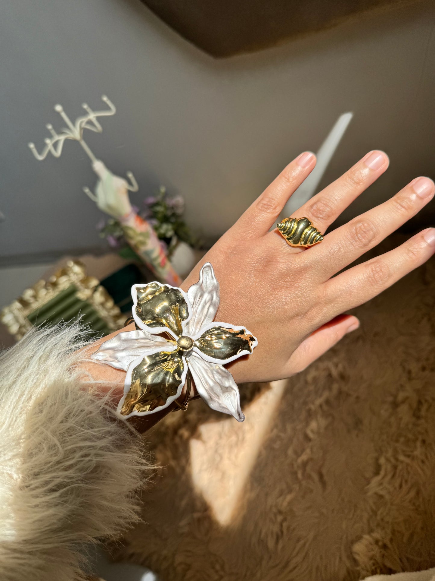 Premium Metal Cuff Statement Adjustable Bracelet