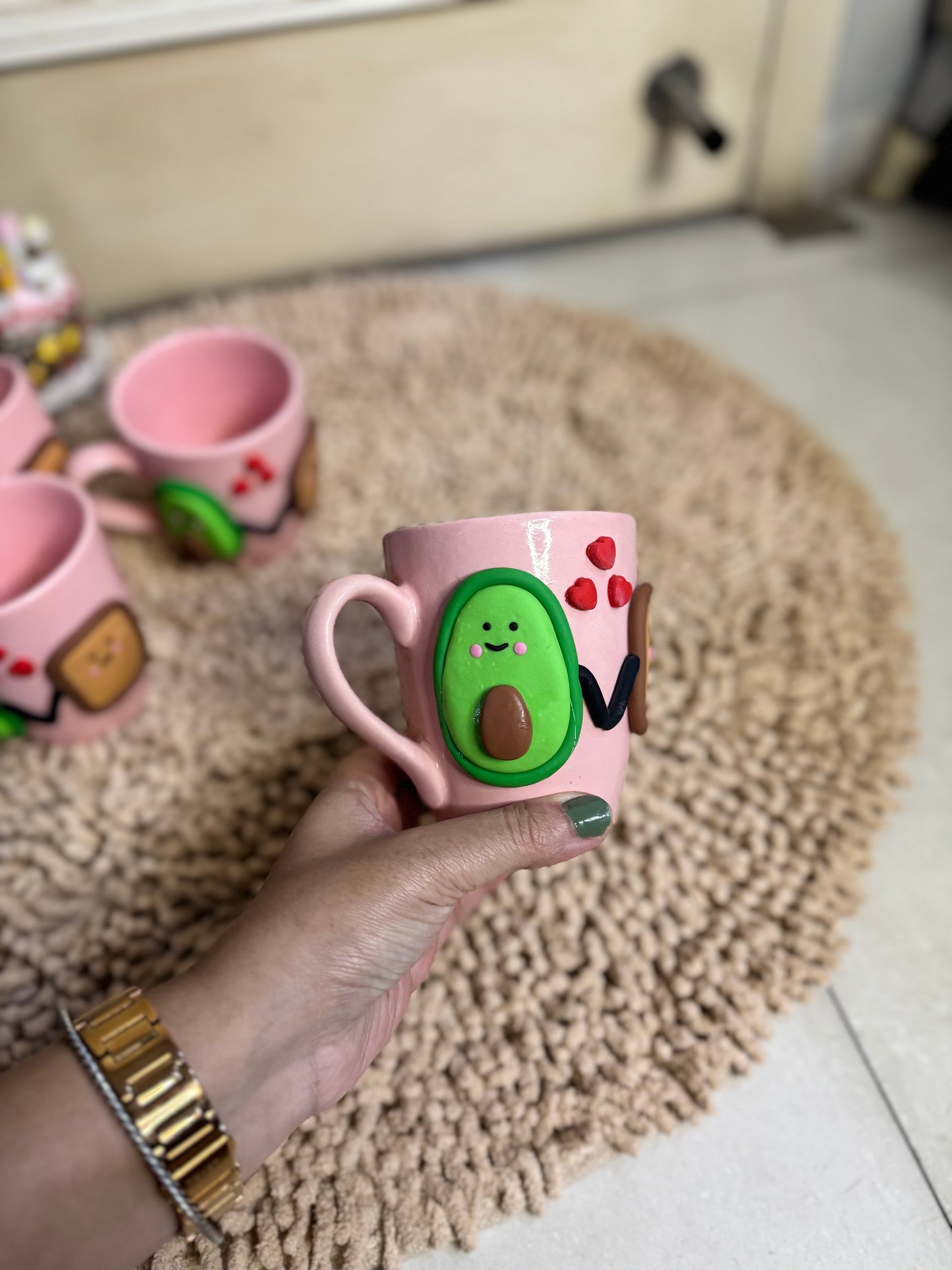 Cute Avocado & Toast Mug