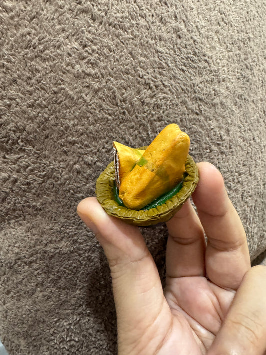 Bread Pakora Miniature Fridge Magnet