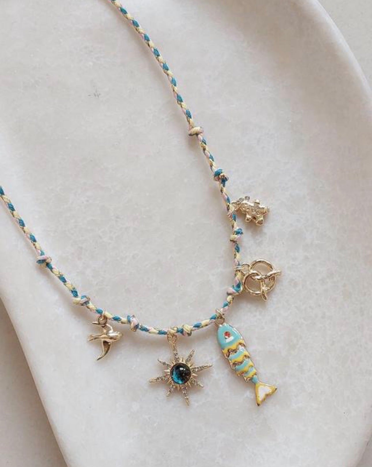 Beach Charms Ocean Elements Necklace