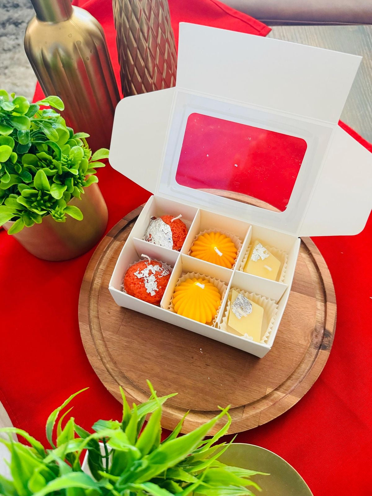 Indian Sweets/ Mithai Candles Box for Diwali