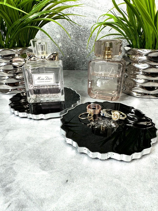 Black & Silver Coasters Set