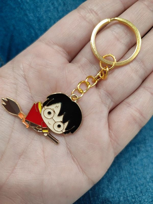 Exclusive Harry Potter Minimalist Necklace & Keychain Combo