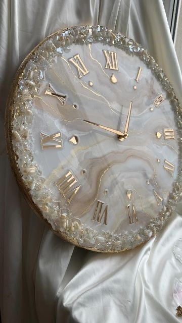 Geode Resin Wall Clock
