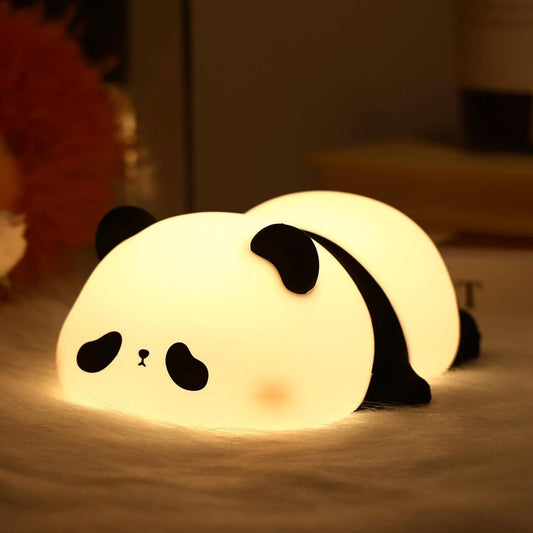 Adorable Squishy Panda Silicon LED Night Light - Rechargeable