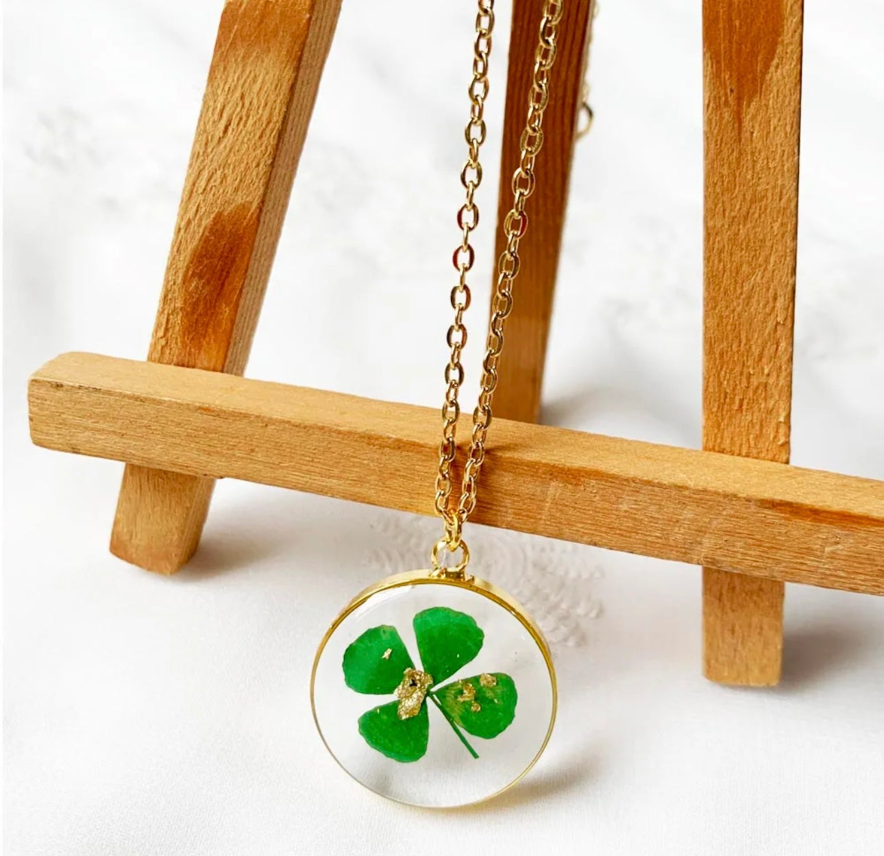 Rare 4 Leaf Clover Pendant