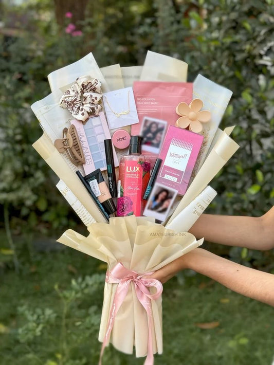 Luxe Beauty Gift Bouquet (Only deliverable in Delhi/NCR)