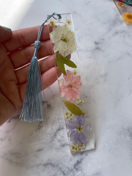 Bookmarks with Real Flowers