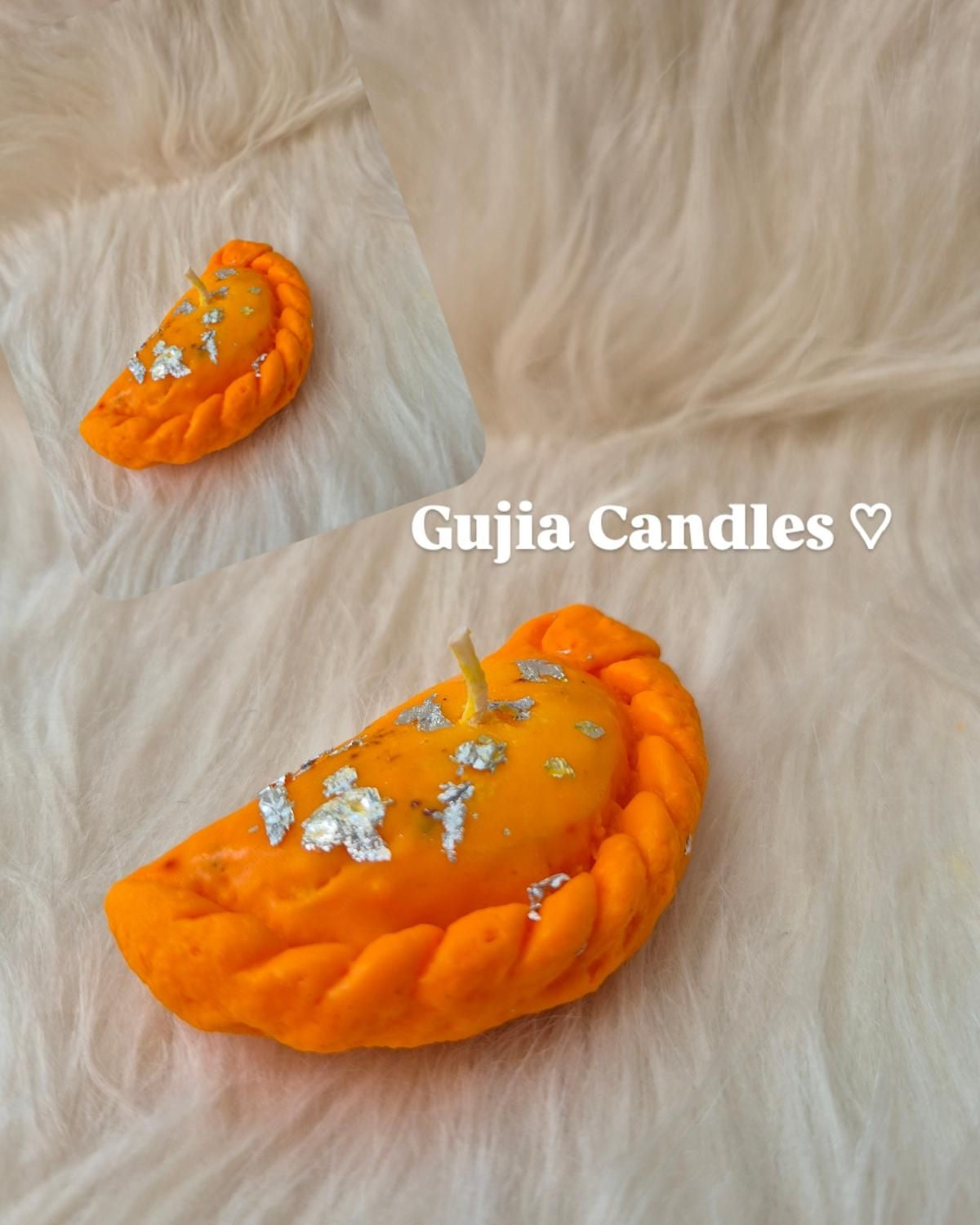 Gujiya Shape Diwali Candles