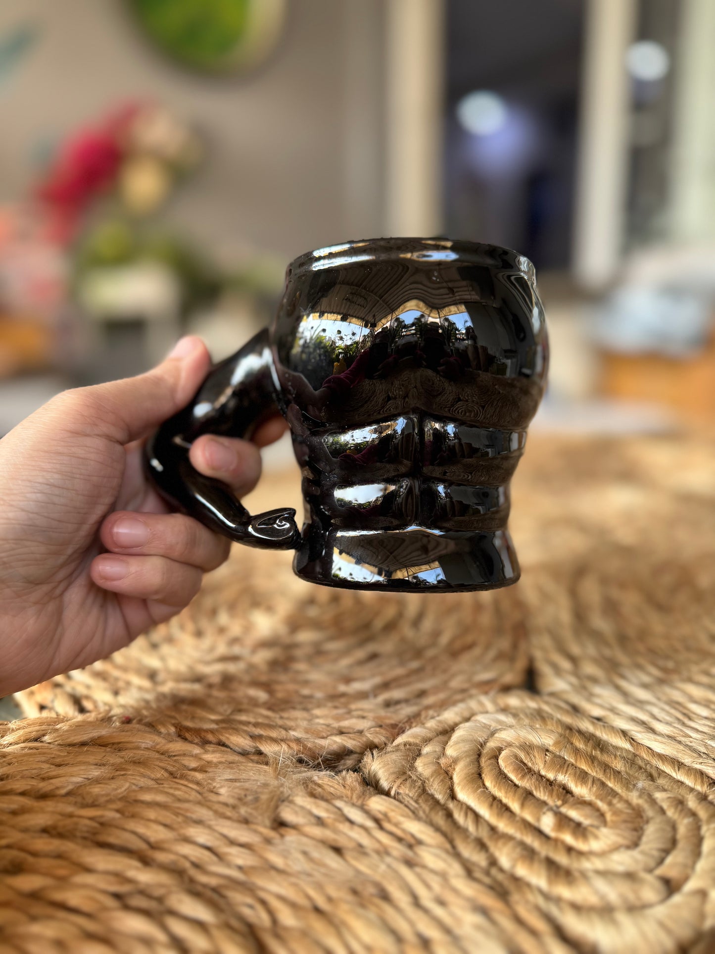 Unique Bodybuilder Muscle Ceramic Mug for Fitness Lovers