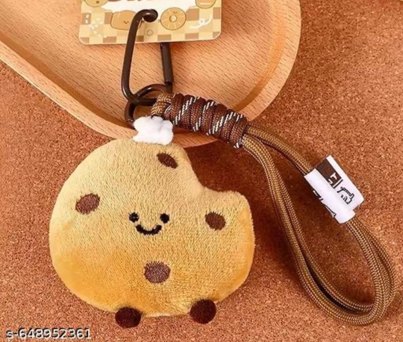 Adorable Smiling Cookie Keychain/Bag Charm