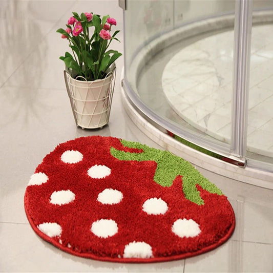 Strawberry Colorful Non-Slip Bath Mat