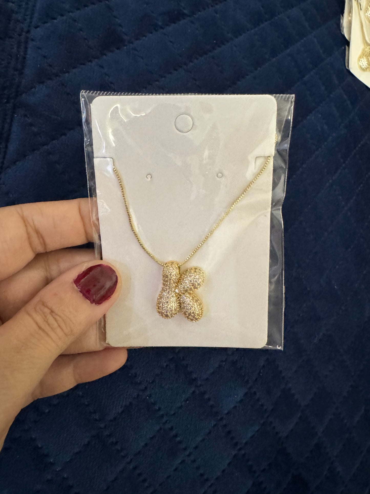 Zircon Chunky A-Z Letter Pendant