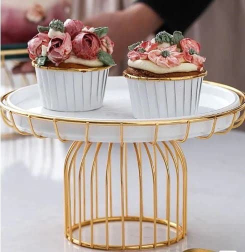 1-Tier Ceramic Plate Dessert / Cake Stand