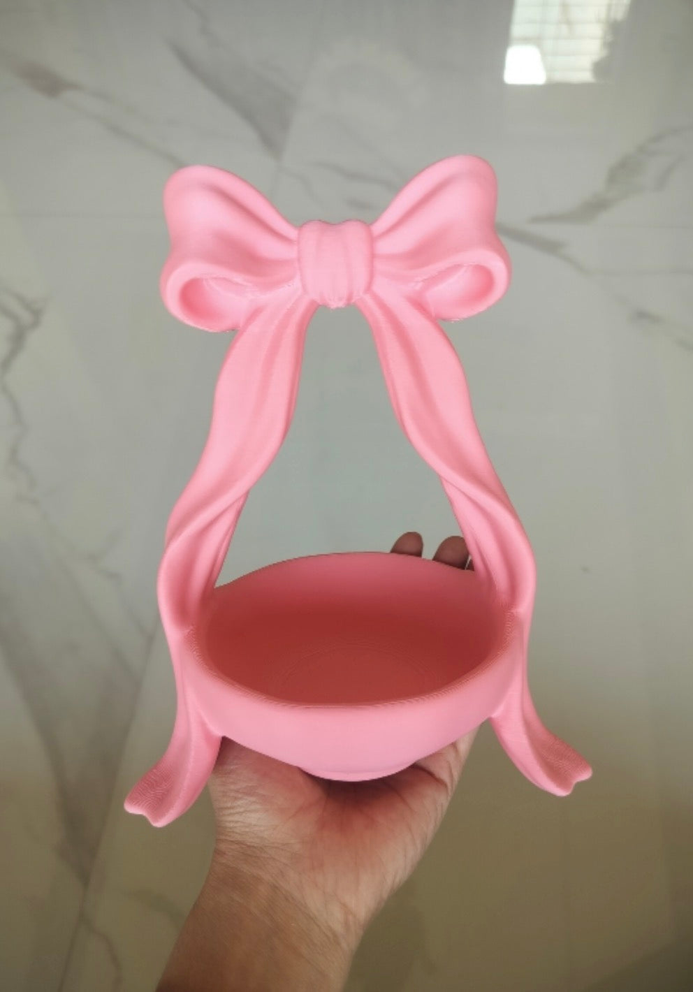 Decorative Coquette Bow Jewelry Tray Stand / Trinket Holder