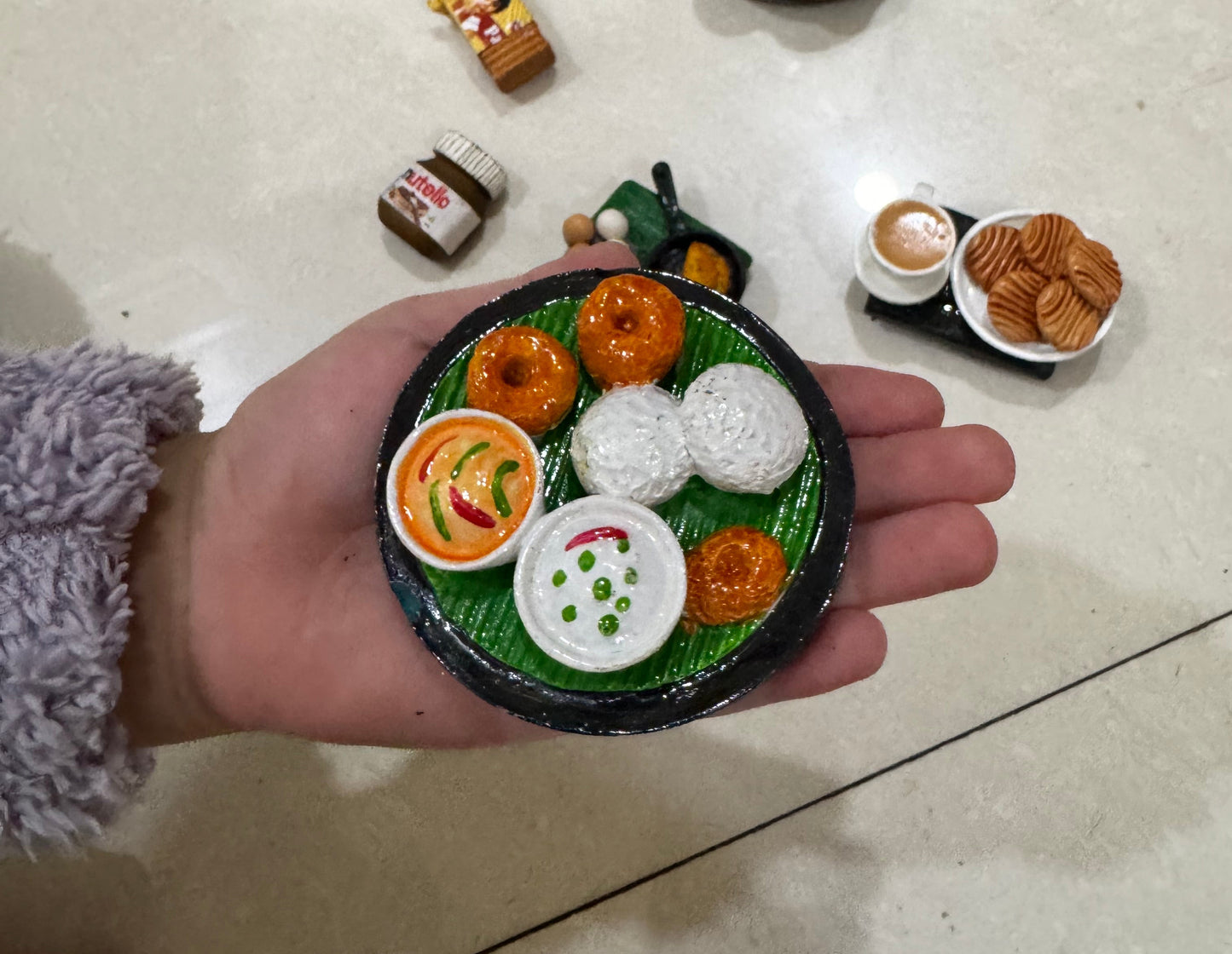 South Indian Thali Miniature Fridge Magnet