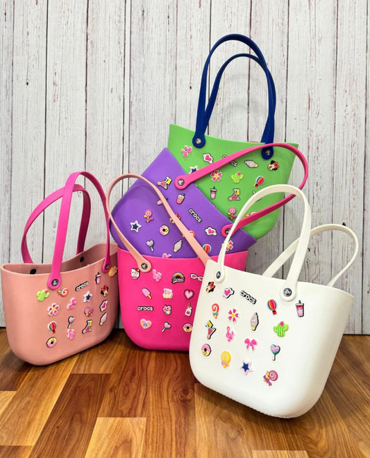Premium Large Beach Bag / Silicone Crocs Bag