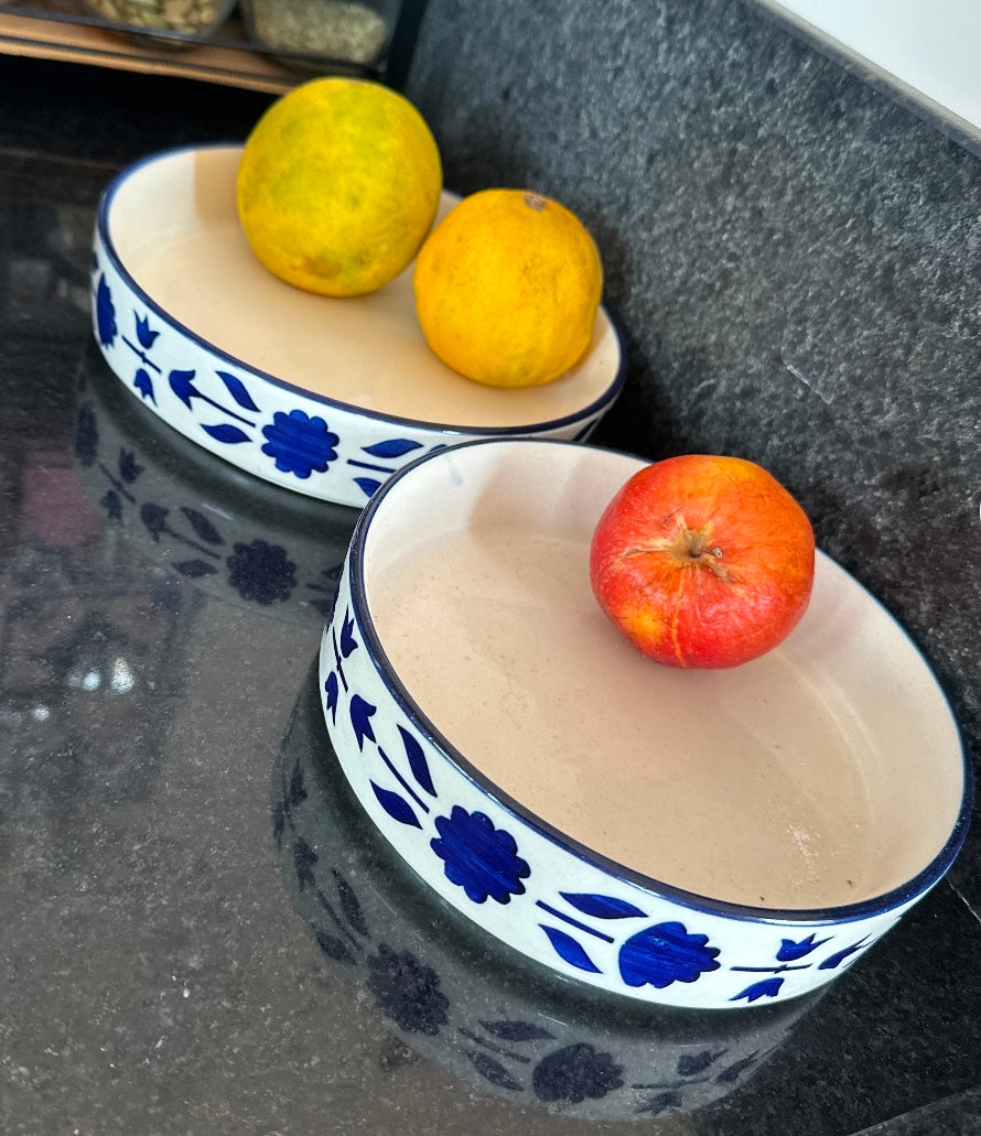 Beautiful Ceramic Stoneware Premium Bowls - Set of 2