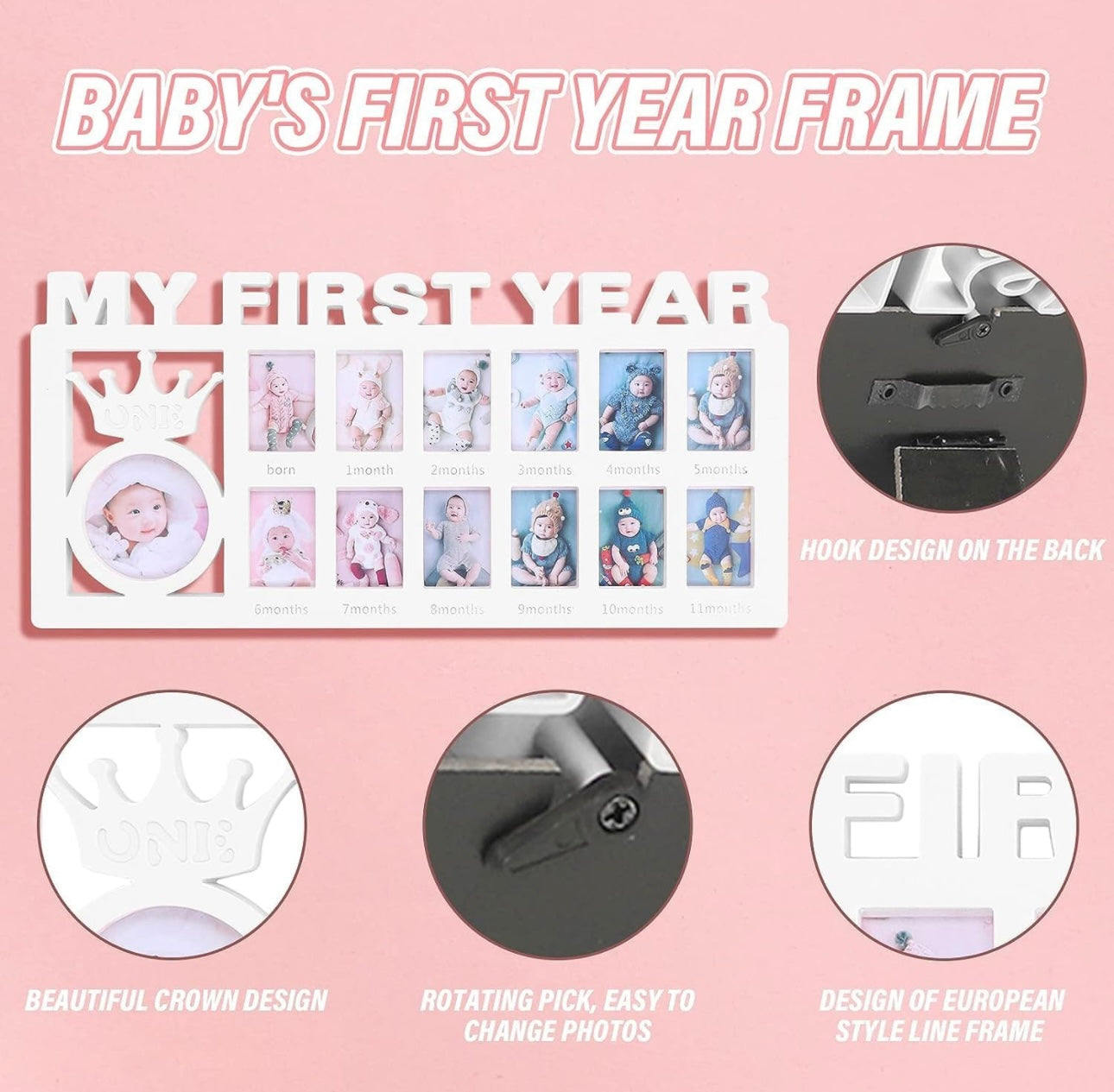 Baby First Year Photo Frame