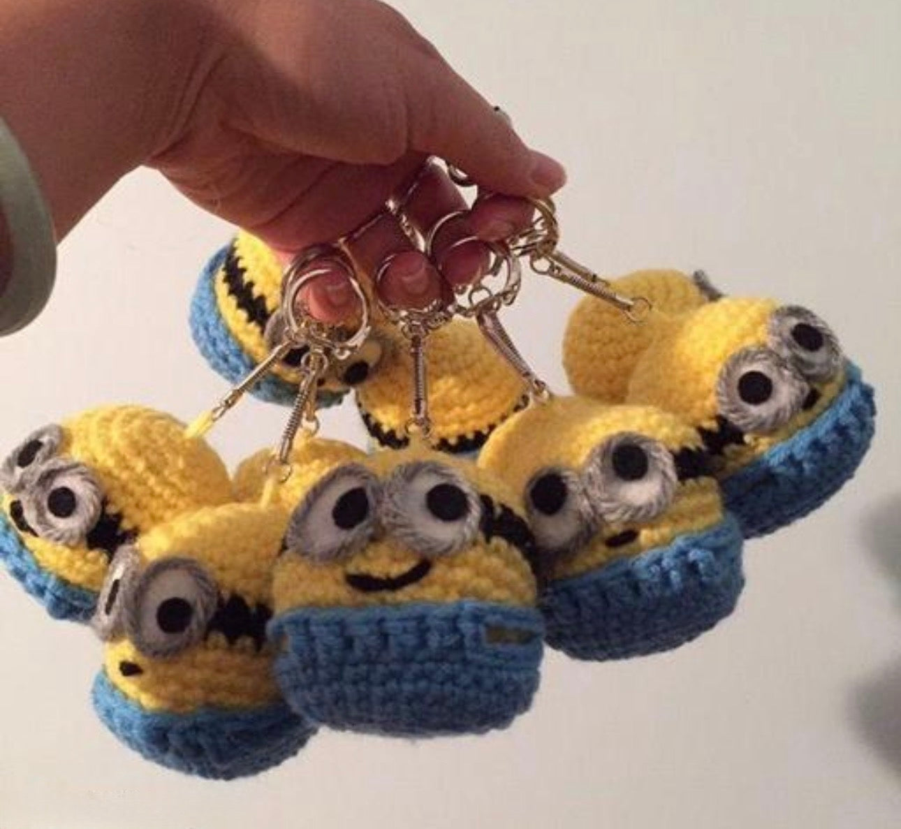 Adorable Minion Crochet Keychain