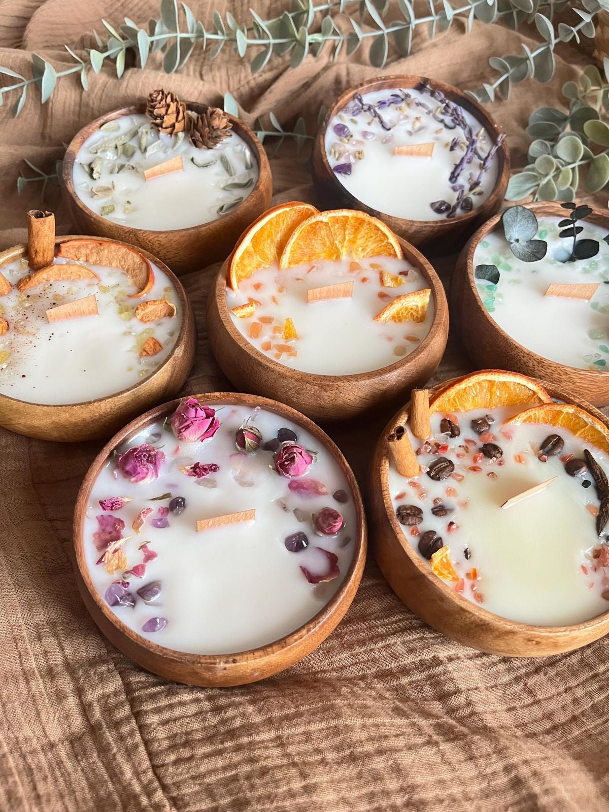 Premium Vintage Coconut Shell Candles