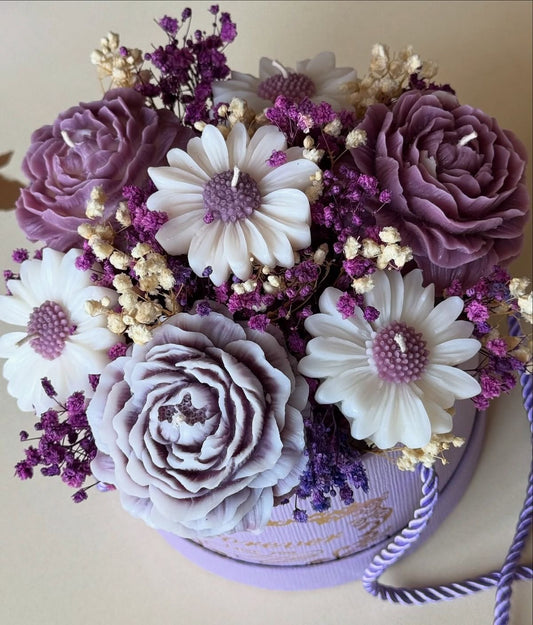Luxe Assorted Candles Bouquet Gift Box