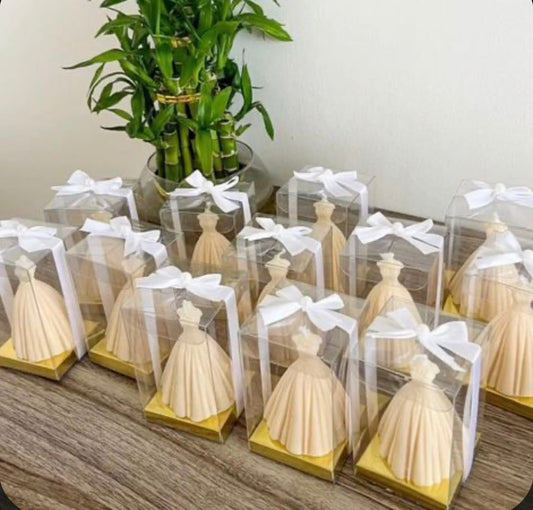 Gown Shape Bridesmaids Candle