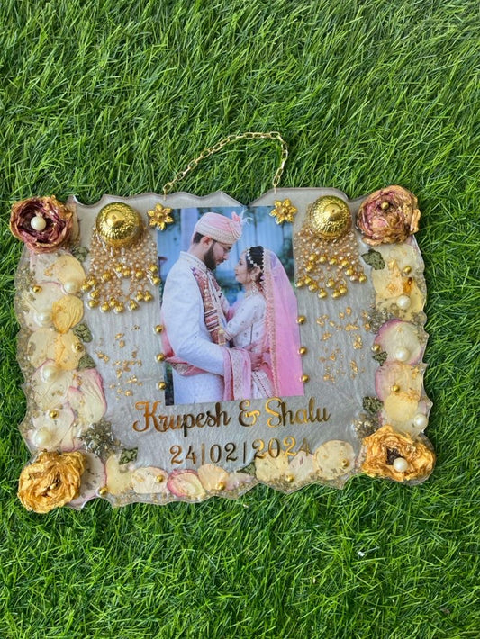 Varmala/Garland/Kaleera preservation in Customised Photo Frame