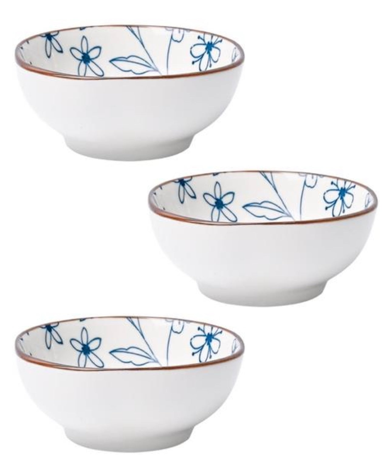 Elegant White Bowls Set of 3