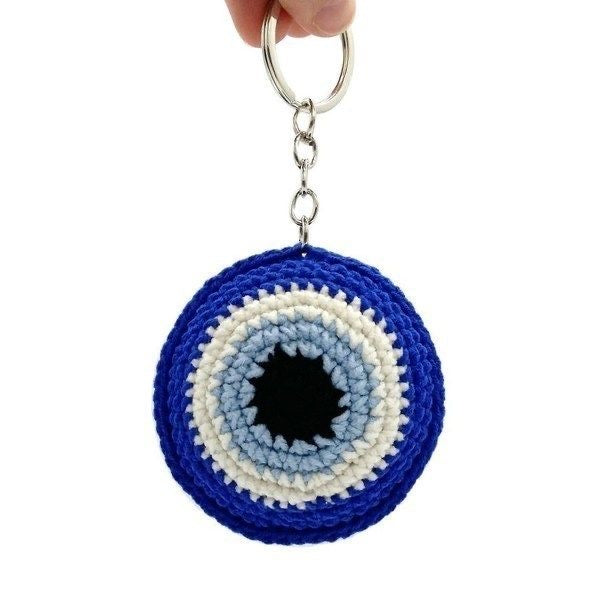 Exclusive Evil Eye Crochet Keychain