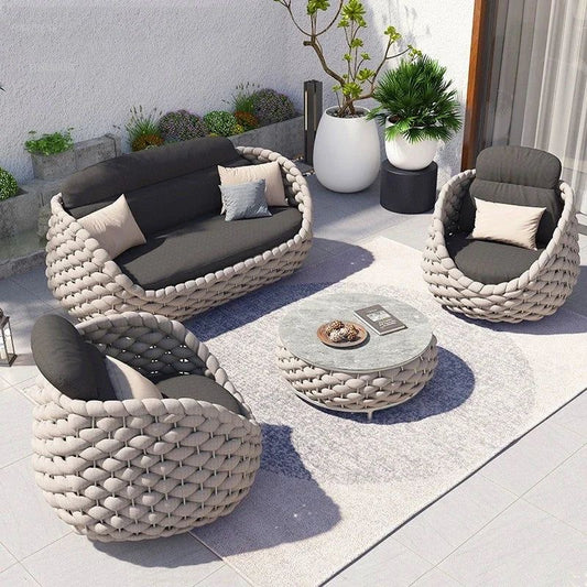 Outdoor Patio Furniture set | 2 Seater Sofa, 2 Single Seaters and 1 Center Table