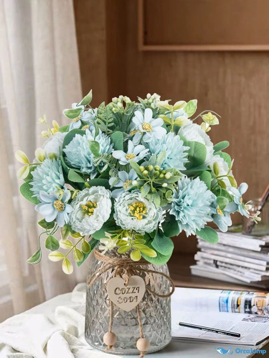 Artificial Peonies & Hydrangeas Flowers Bunch