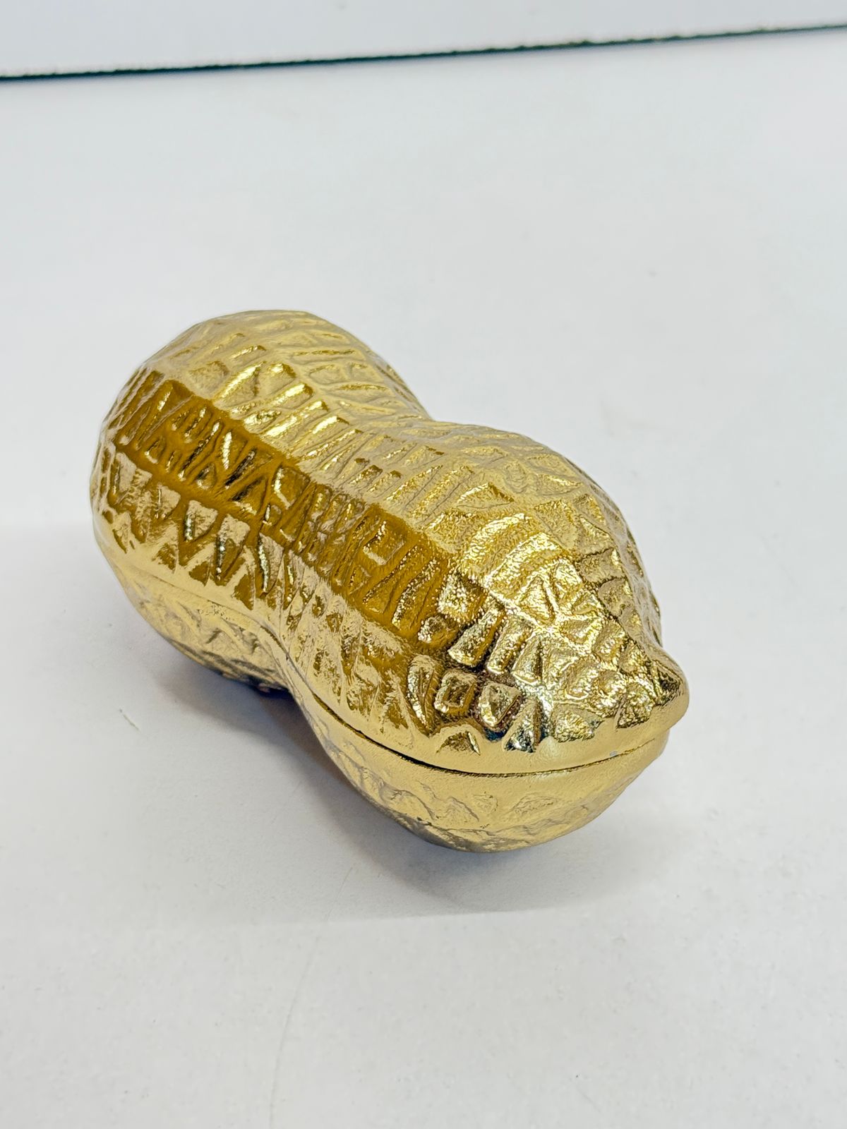 Luxe Gold Decorative Multipurpose Peanut Shape Trinket Tray