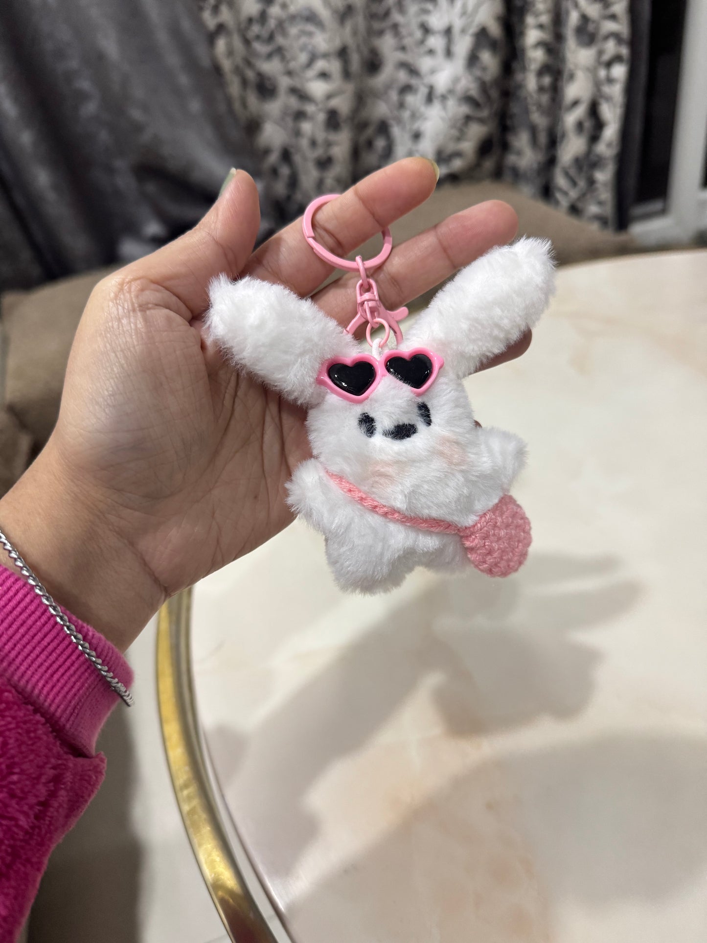 Plushy Cute Furry Bag Charm / Keychain