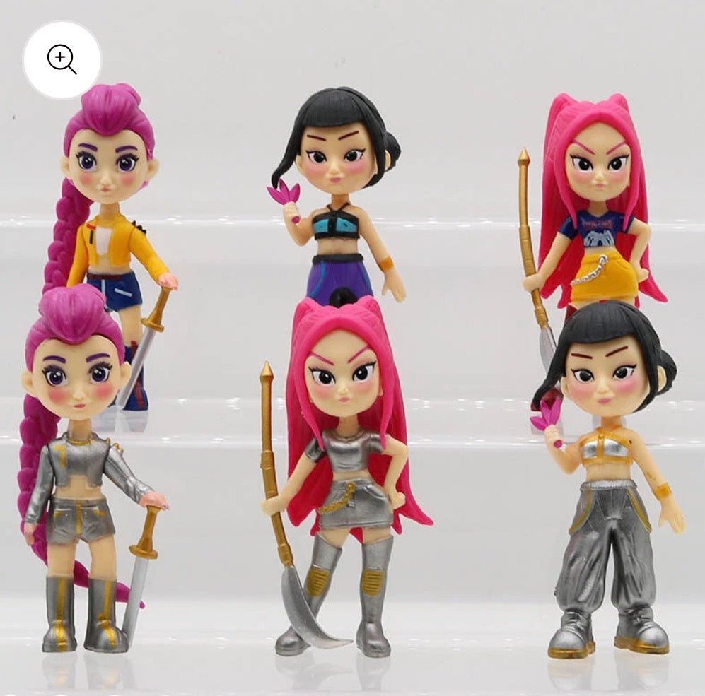 K-Pop Demon Hunters Mini Doll Figurines (Set of 6) | Limited Edition Collectibles