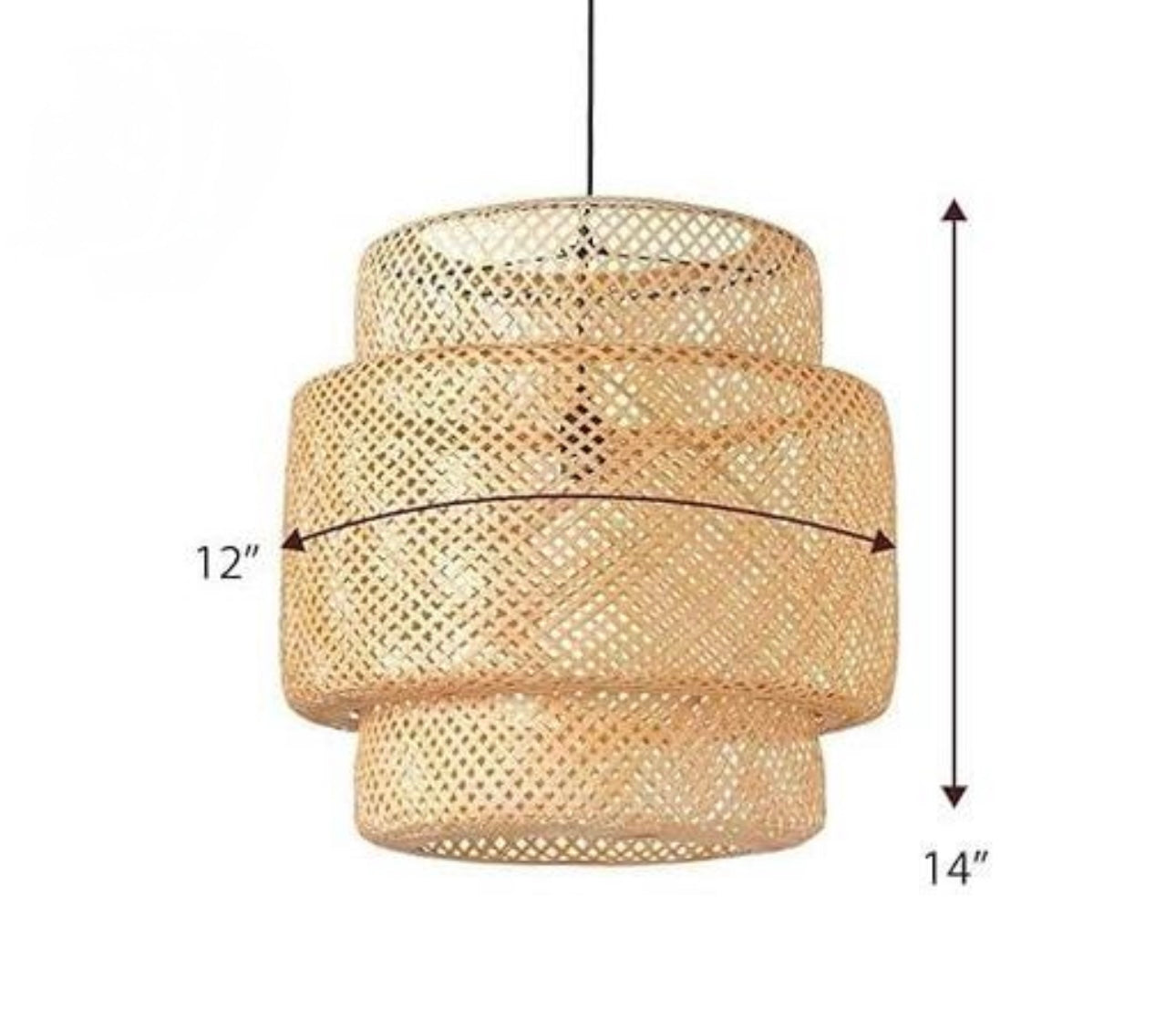 Natural Hanging Bamboo Pendant Light