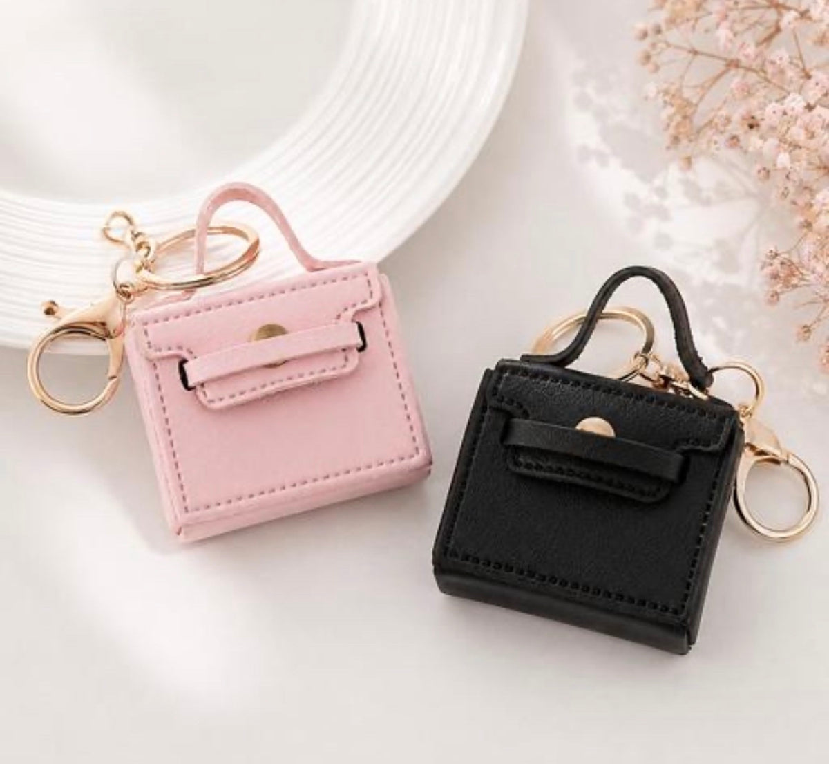 Mini Luxury Bag Keychain | Cute Designer-Inspired Coin Purse Charm & Bag Accessory