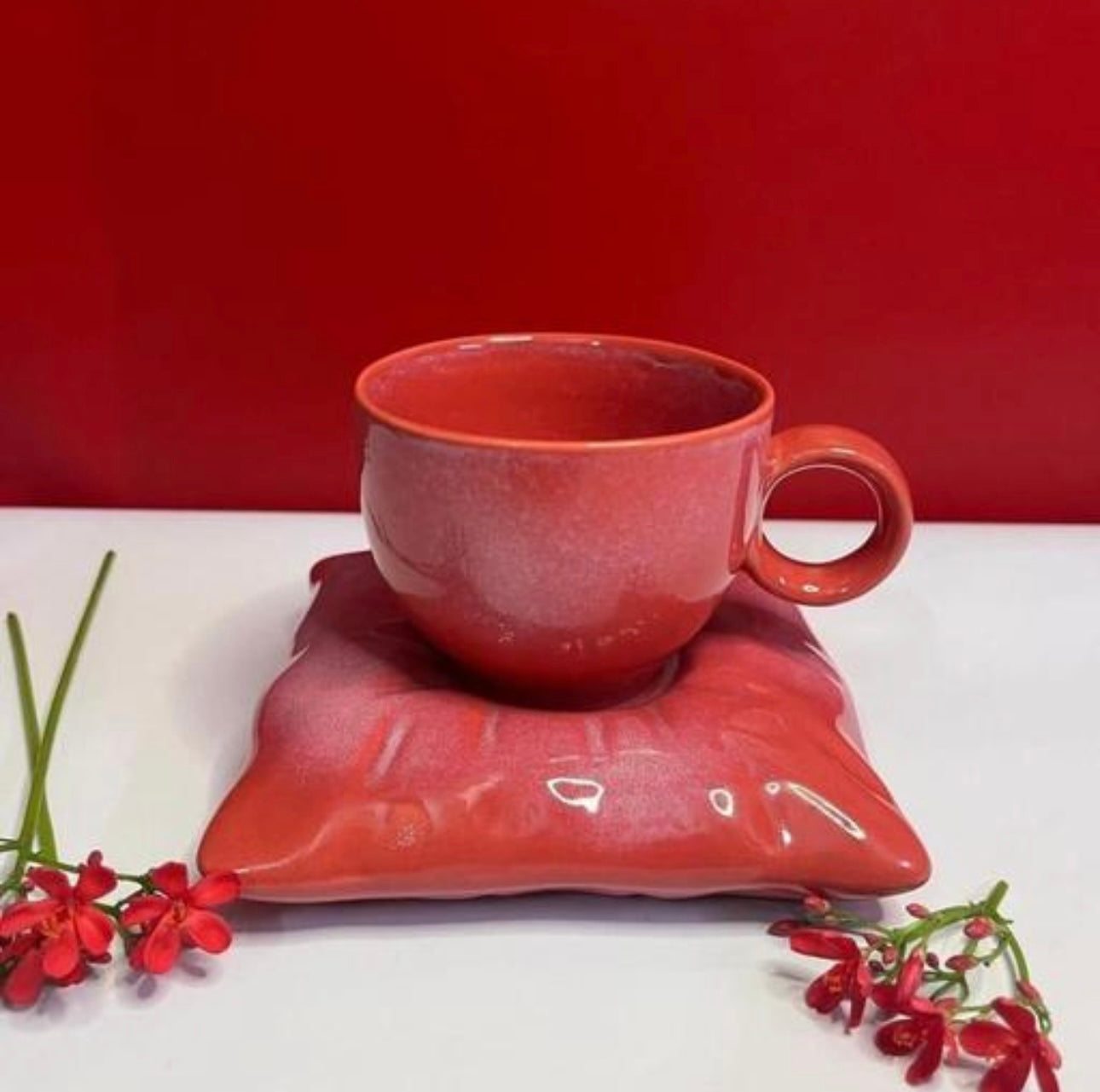 Pinterest Pillow Mug & Saucer Set