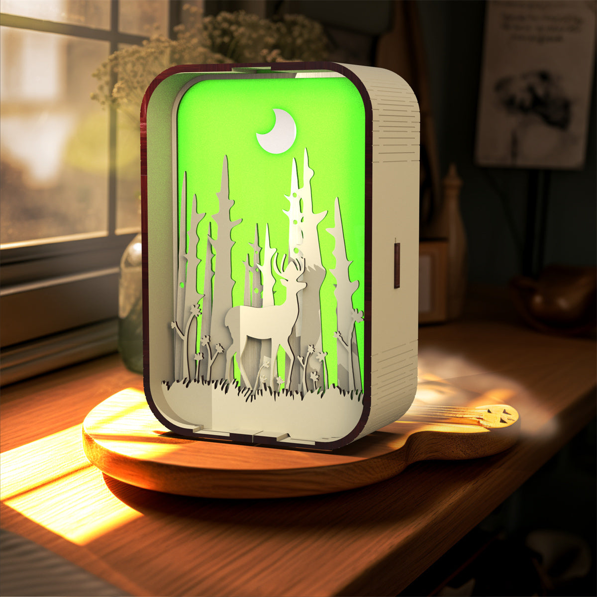 Woodcarving Light Creative Night Light