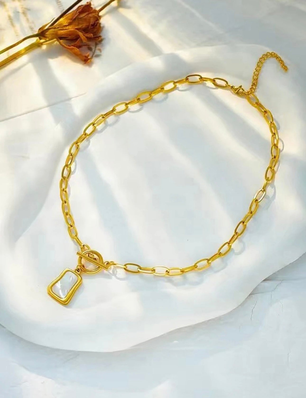 Exclusive Gold Plated Statement Necklace