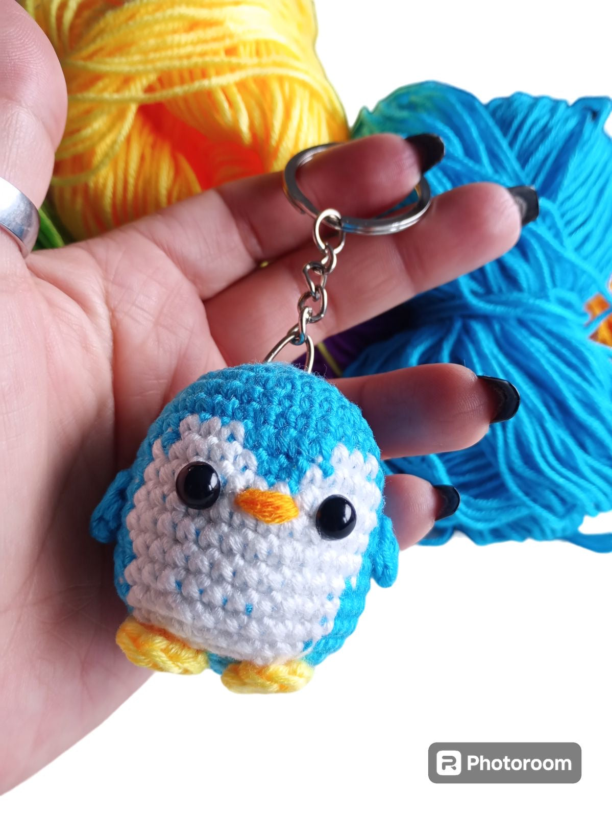 Adorable Penguin Crochet Keychain
