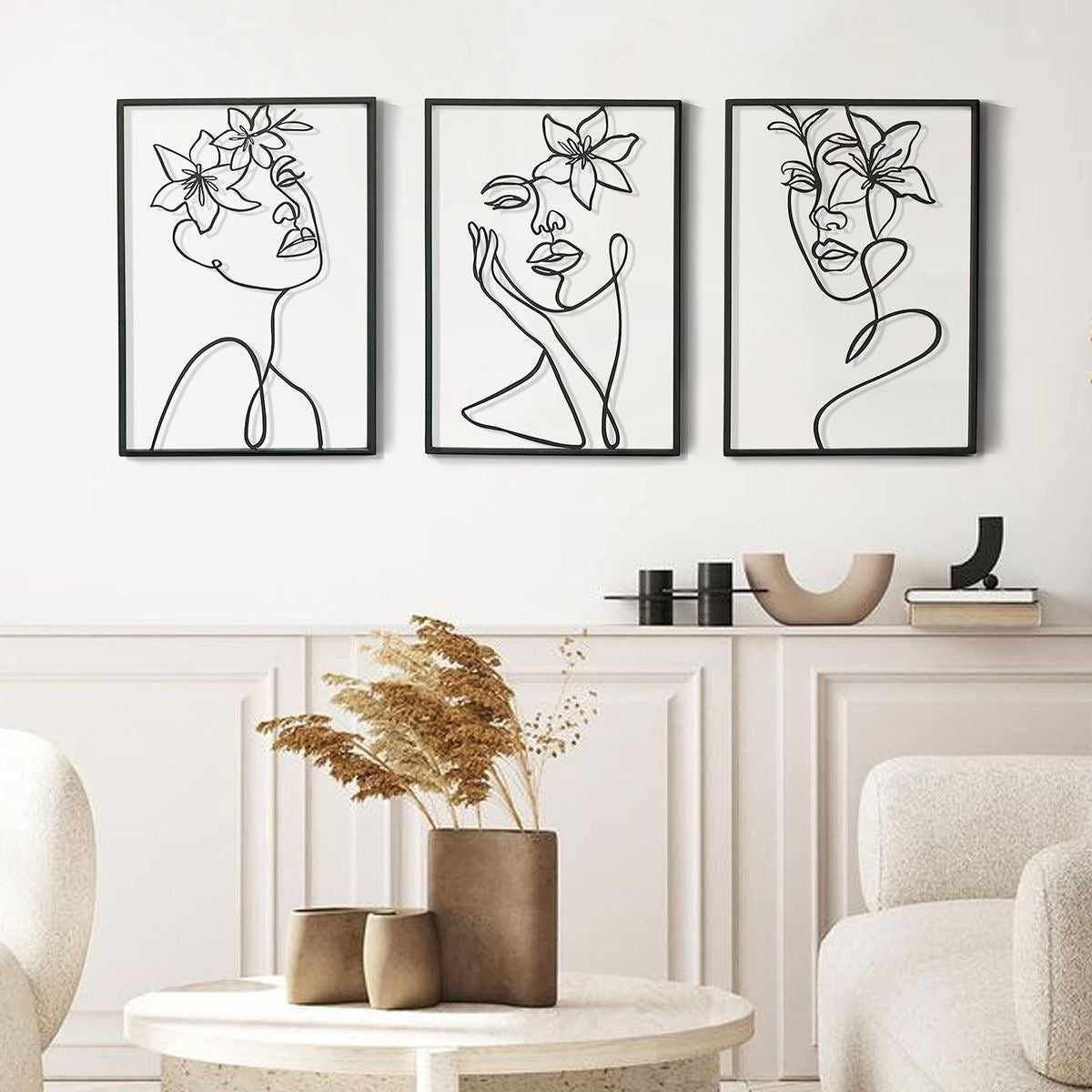 Metal Wall Art - Set of 3